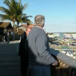 Dougie and Garo out on the Boardwalk at John's Pass.